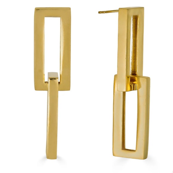 Chunky Rectangle Earrings by Loni Paul